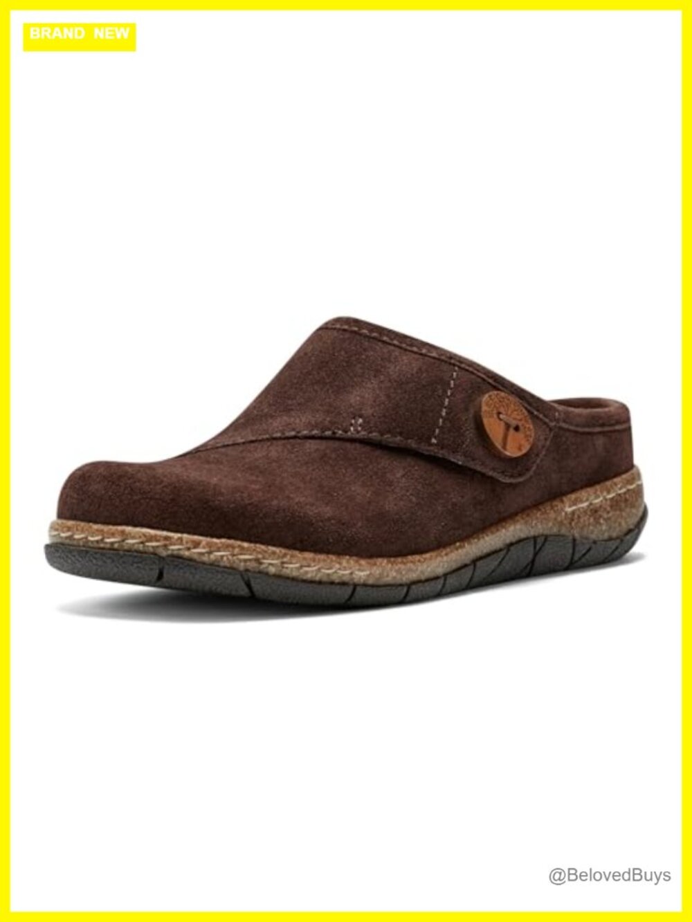 Ezra Leather Slip-On Clog with Memory Foam Cushioned Insole